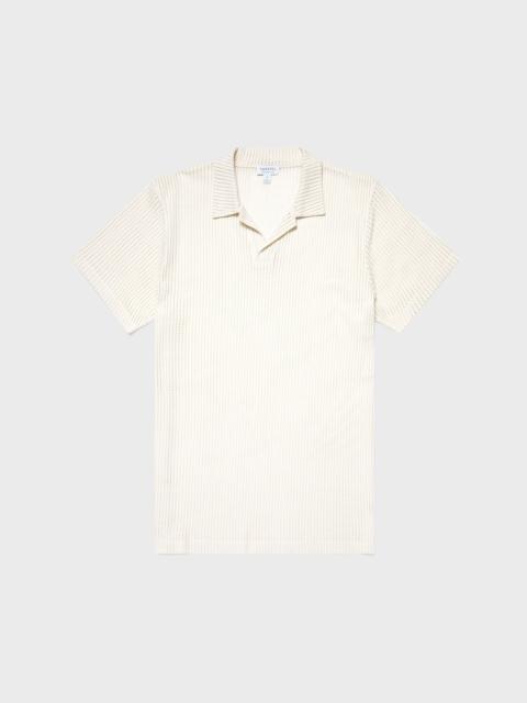 Sunspel Linear Mesh Polo Shirt