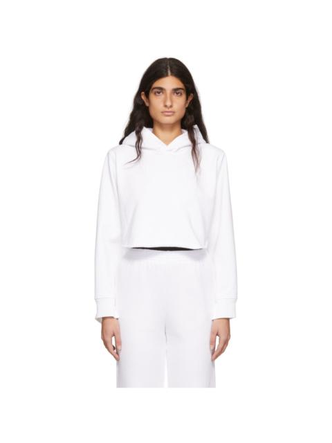 MM6 Maison Margiela White Cotton Hoodie