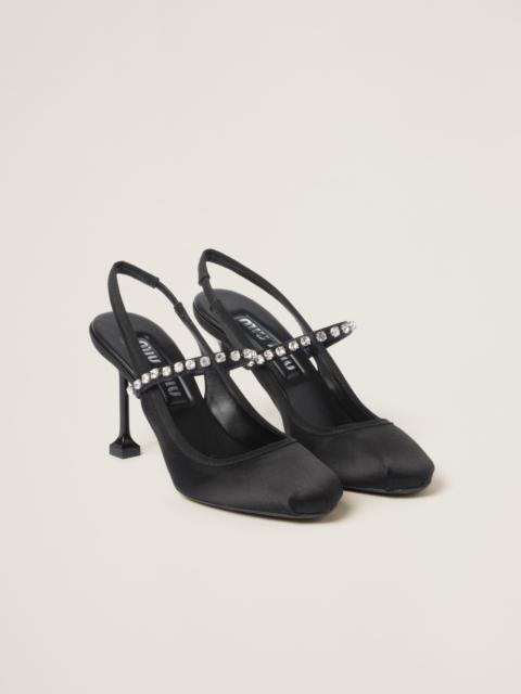 Miu Miu Satin slingback pumps