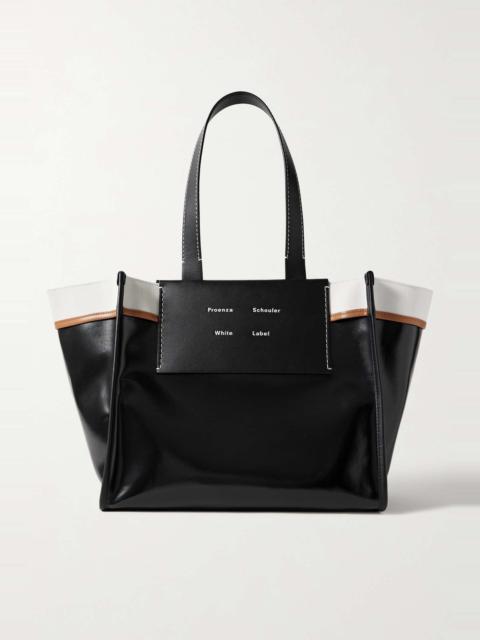 Proenza Schouler Large Morris leather-trimmed coated-canvas tote