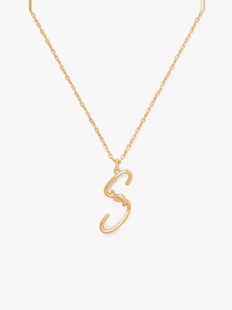 kate spade Initial Script S Pendant