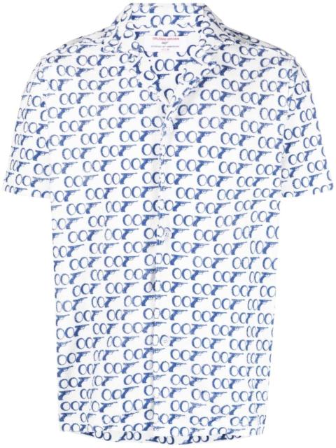 ORLEBAR BROWN Howell James Bond-print shirt