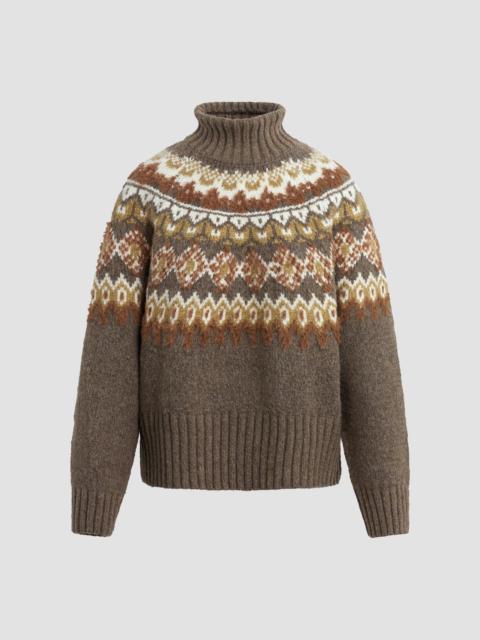 Joe's Jeans Women's The Elva Fair Isle-Style Sweater - Olive Chestnut