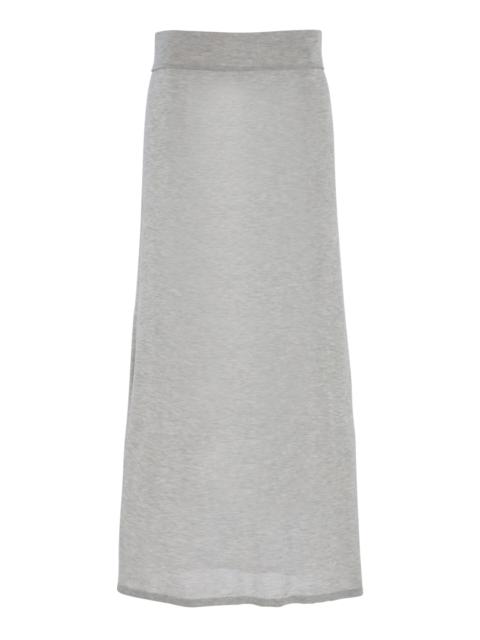 TOTEME Stretch-Cashmere Skirt grey