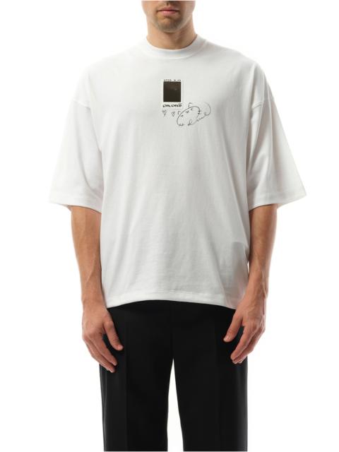 doublet “Cheki” Rainbow-Film T-Shirt in White