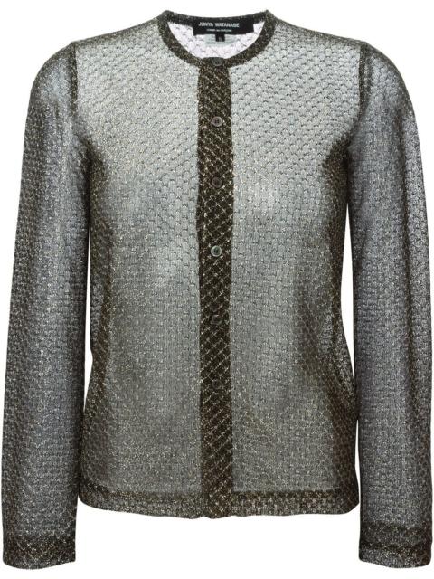 Junya Watanabe metallic sheen cardigan