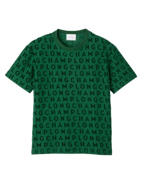 Longchamp Logo large t-shirt Green - Jersey