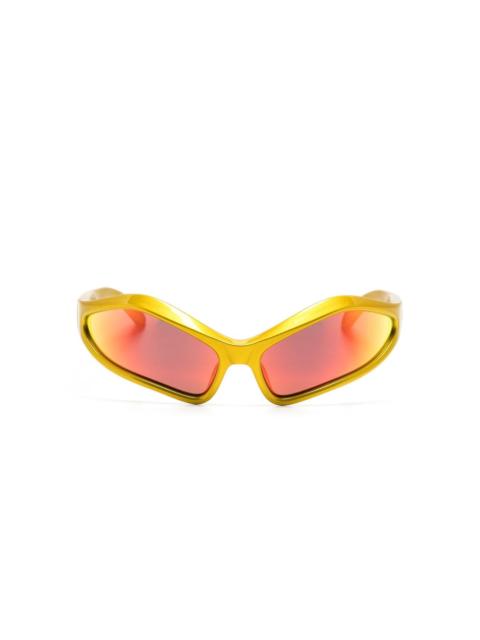 BALENCIAGA Fennec geometric-frame sunglasses