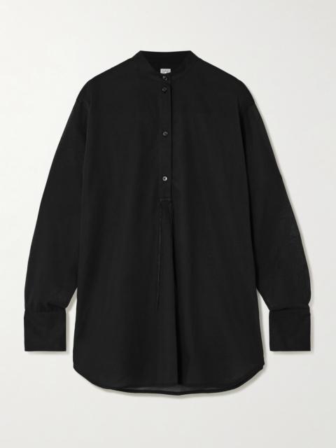 TOTEME Embroidered Organic Cotton-voile Shirt