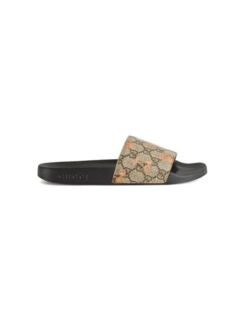 GUCCI monogram-print open-toe slides