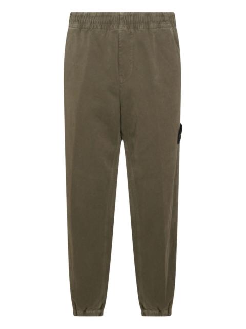 Stone Island elasticated patch trousers