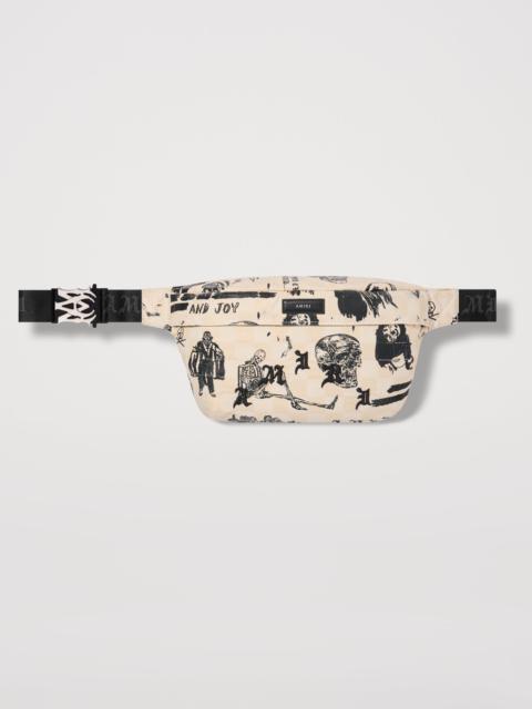 AMIRI WES LANG SKETCH PRINT BUMBAG