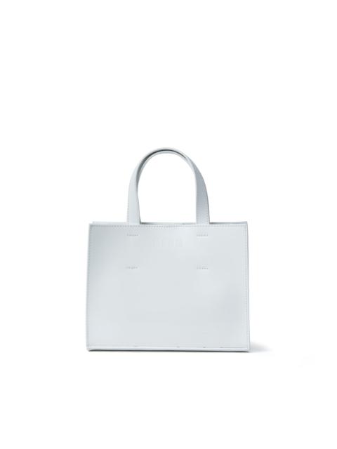 MSGM Faux leather mini tote bag with micro logo