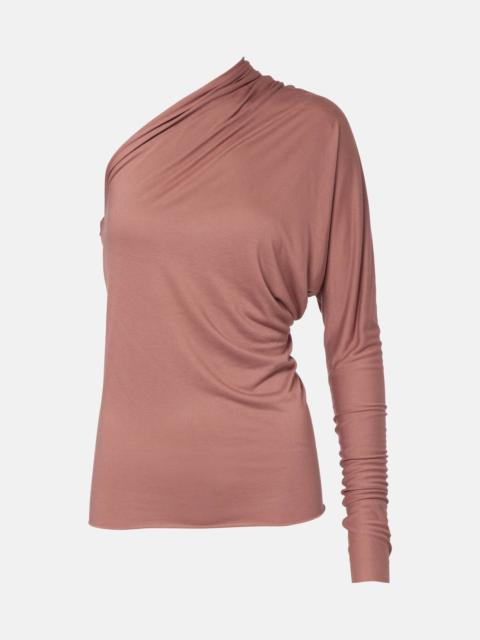 Diana one-shoulder jersey top