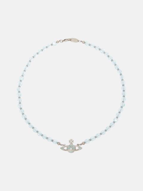 Vivienne Westwood Embellished platinum choker