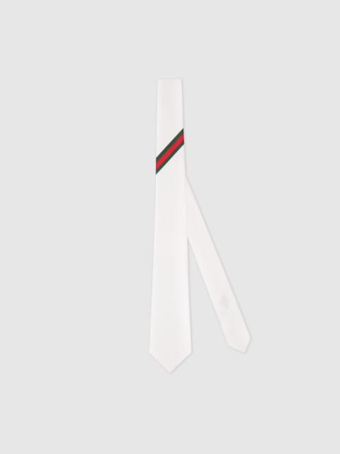 GUCCI Web silk jacquard tie