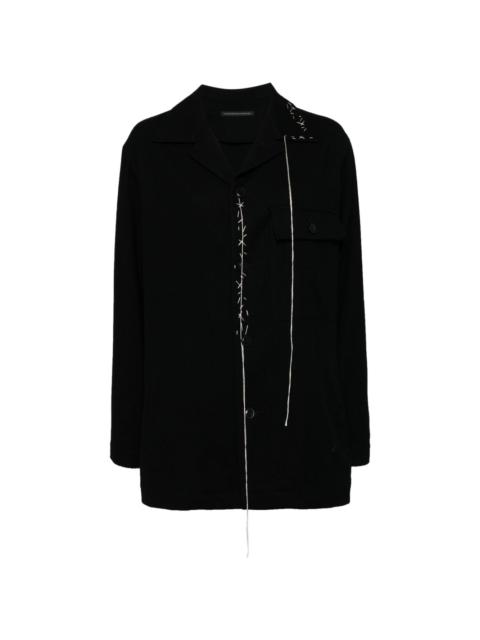Y's hand-stitched flannel jacket