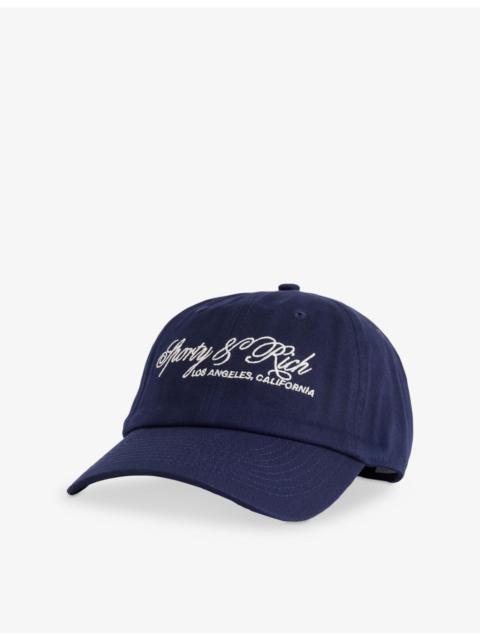 Sporty & Rich Farm International Embroidered Cotton Cap
