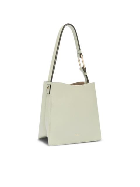 FURLA mini Nuvola buckle-fastening leather bucket bag