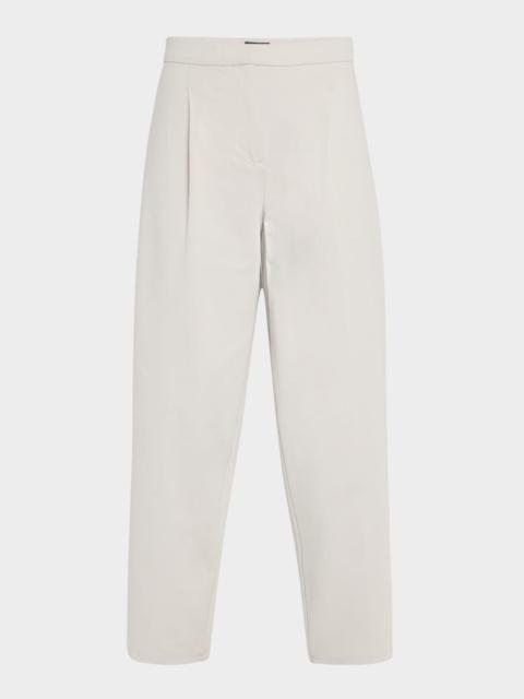 EILEEN FISHER Cropped Lightweight Ponte Lantern Pants