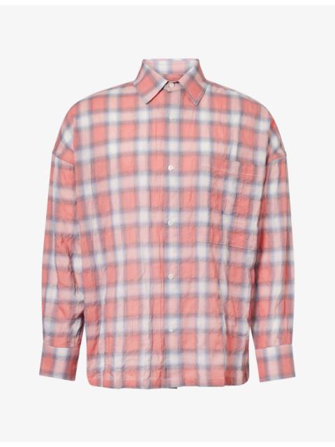 NAHMIAS Checked Relaxed-Fit Cotton-Blend Shirt