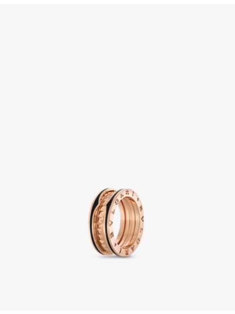 B.zero1 Rock 18ct rose-gold and ceramic ring