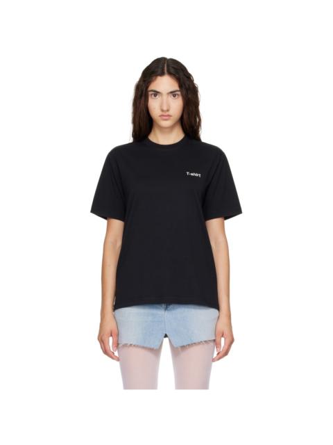 VETEMENTS Black Oversized 'T-shirt Definition' T-shirt