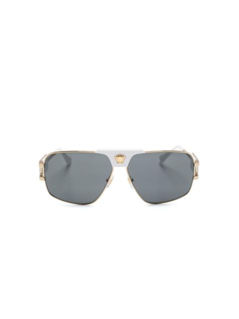 pilot-frame tinted sunglasses