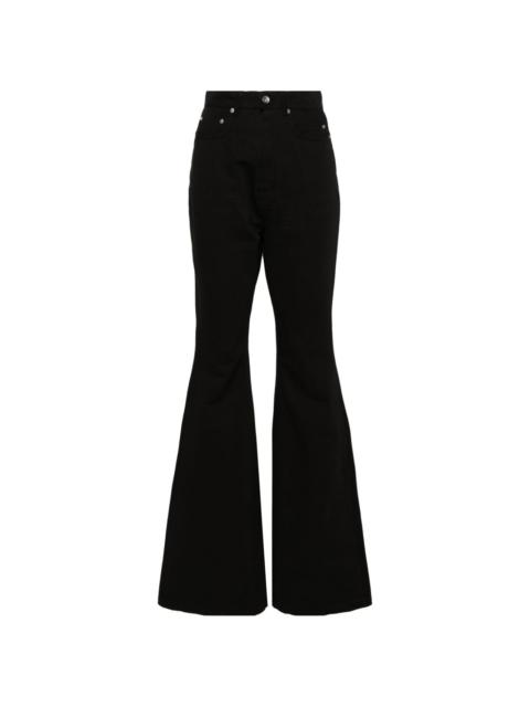 Rick Owens DRKSHDW Bolan cotton bootcut trousers
