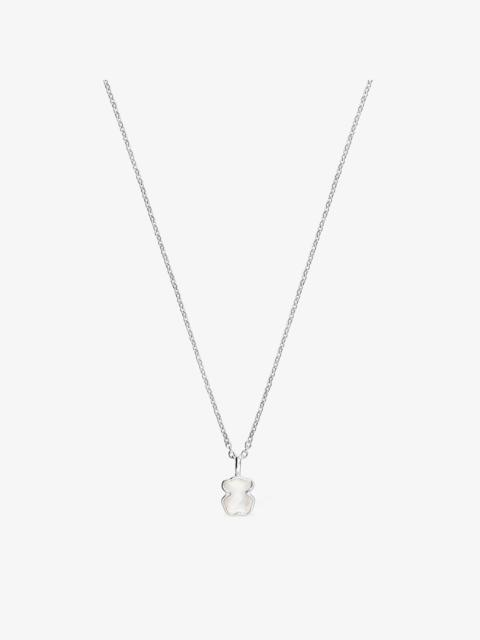 TOUS Silver and faceted mother-of-pearl TOUS Color Necklace. 45cm.