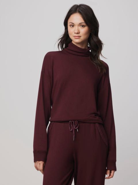 Splendid Supersoft Trim Cowl Neck Sweater Using LENZING™ECOVERO™ Fibers