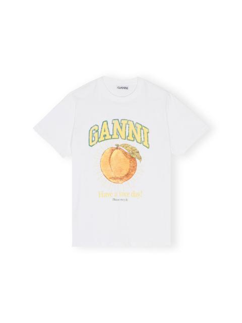 GANNI RELAXED PEACH T-SHIRT