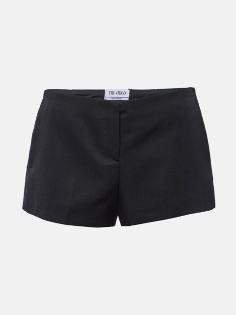 THE ATTICO low-rise tailored mini shorts