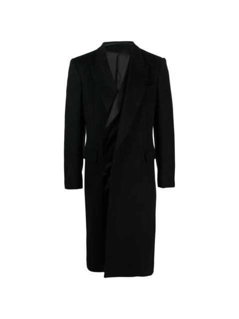 Alexander McQueen layered single-breasted coat