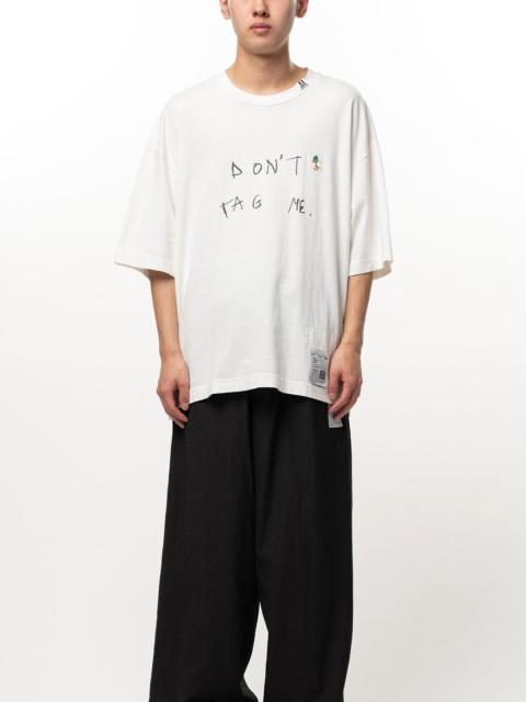 Maison MIHARAYASUHIRO Don't Tag Me. Printed T-shirt