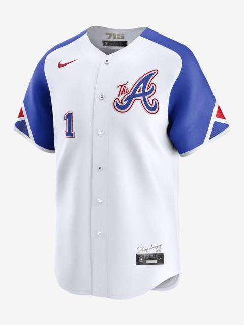 Ozzie Albies Atlanta Braves City Connect Nike Men's Dri-FIT ADV MLB Limited Jersey