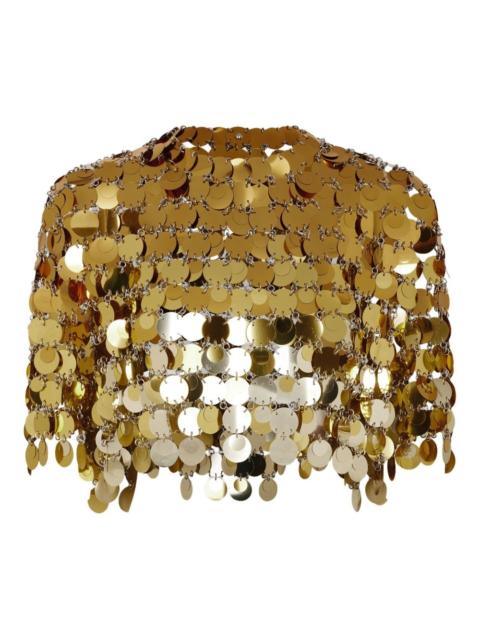 rabanne chainmail-embellished cropped top