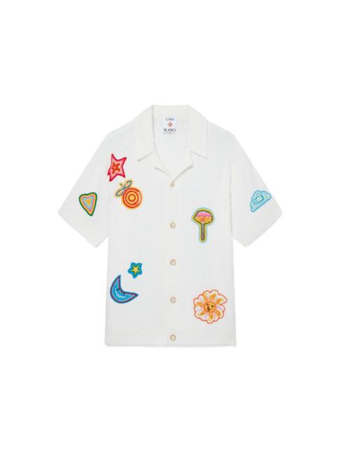 CASABLANCA Crochet Motif Shirt | Casablanca Paris