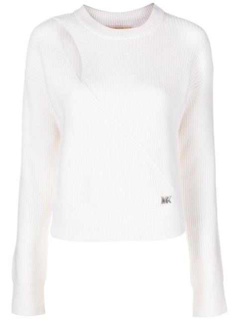 MICHAEL KORS cut-out detail sweater