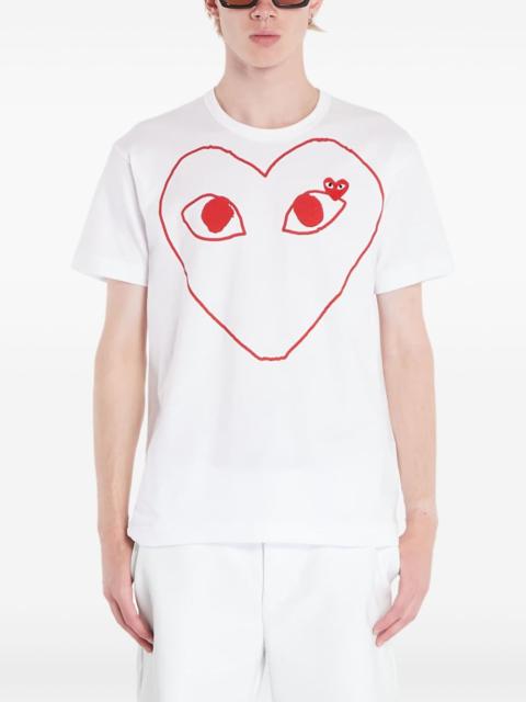 Comme des Garçons PLAY Heart-print T-shirt