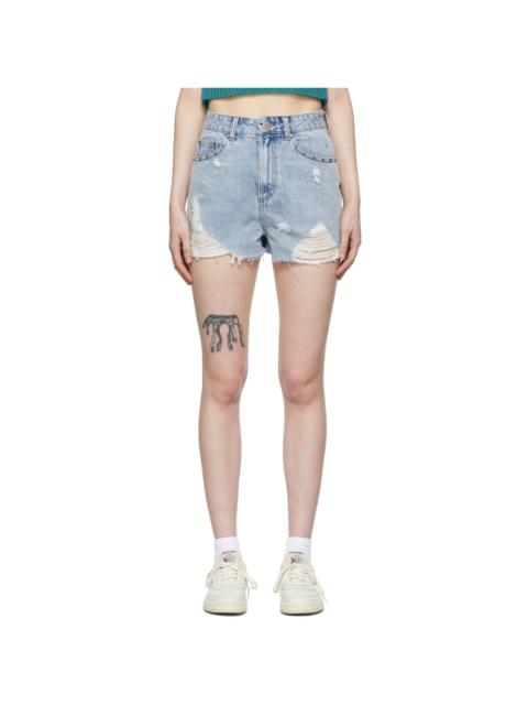 SJYP Blue Denim Shorts