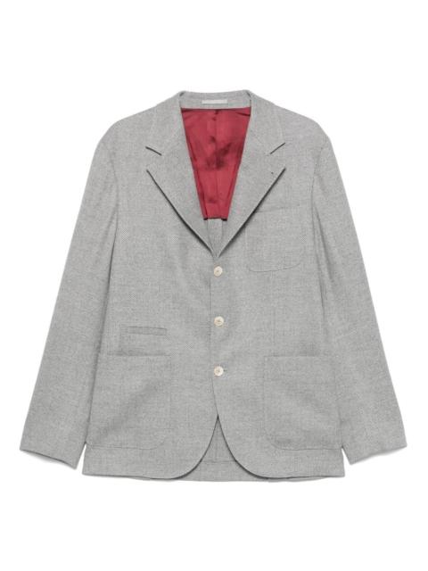 Brunello Cucinelli fine-ribbed blazer