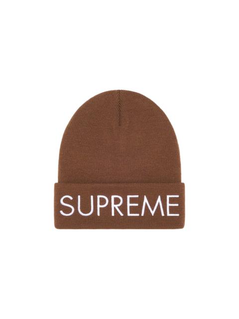 Supreme Capital Beanie 'Brown'