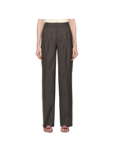 Blumarine Brown Wide Leg Trousers