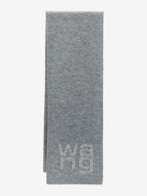 Alexander Wang Logo scarf in compact deboss