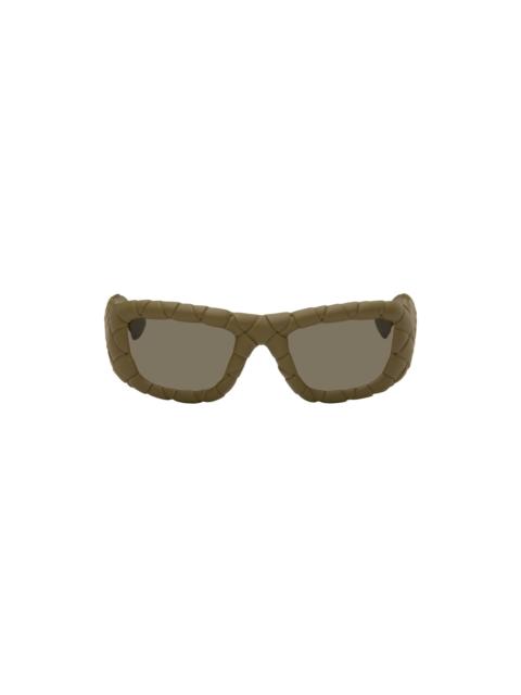 Green Intrecciato Sunglasses