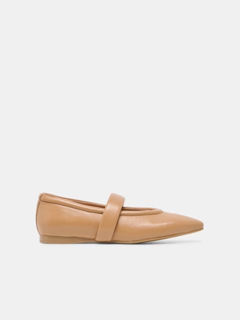 dolce vita FERA BALLET FLATS TAN LEATHER