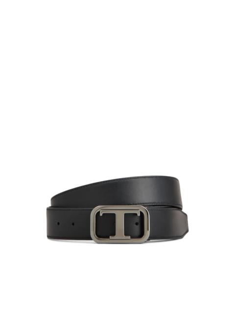Tod's leather T-buckle belt