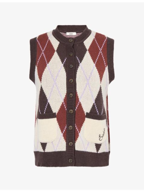 SIEDRÉS Carina Sleeveless Knitted Cardigan