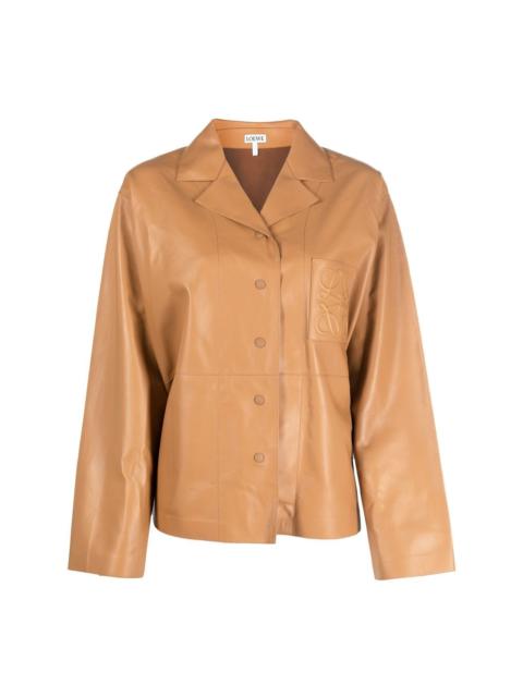 Loewe Anagram leather shirt